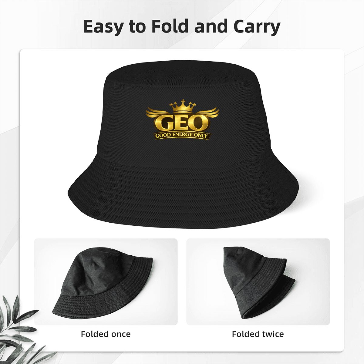 GEO Adult Double-Layer Bucket Hat (Made in USA)