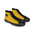 Black & Gold High-Top Street Sneakers — Classic Men’s   with the Geo Crest crown and Black Trim