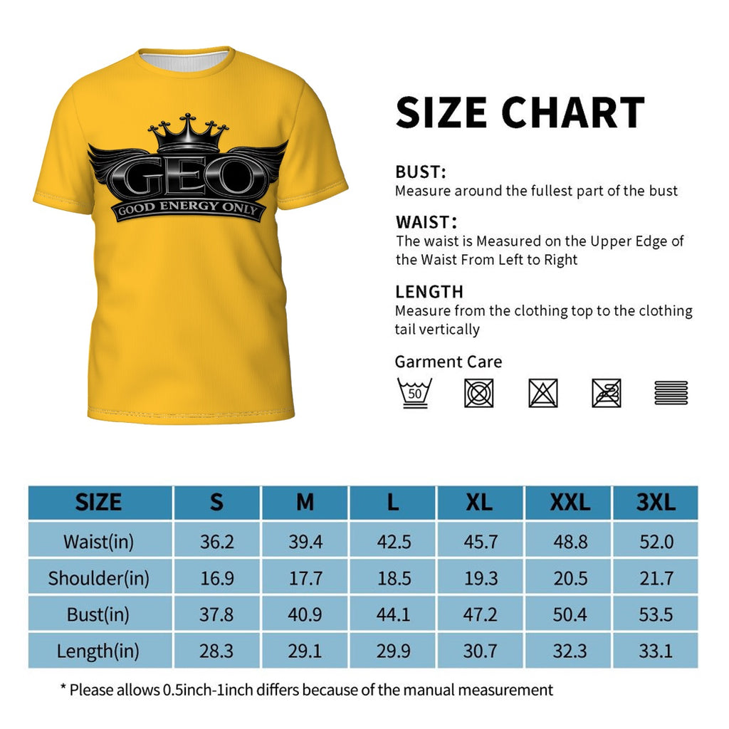 GEO Men's ShortSleeve TShirt Customized Services