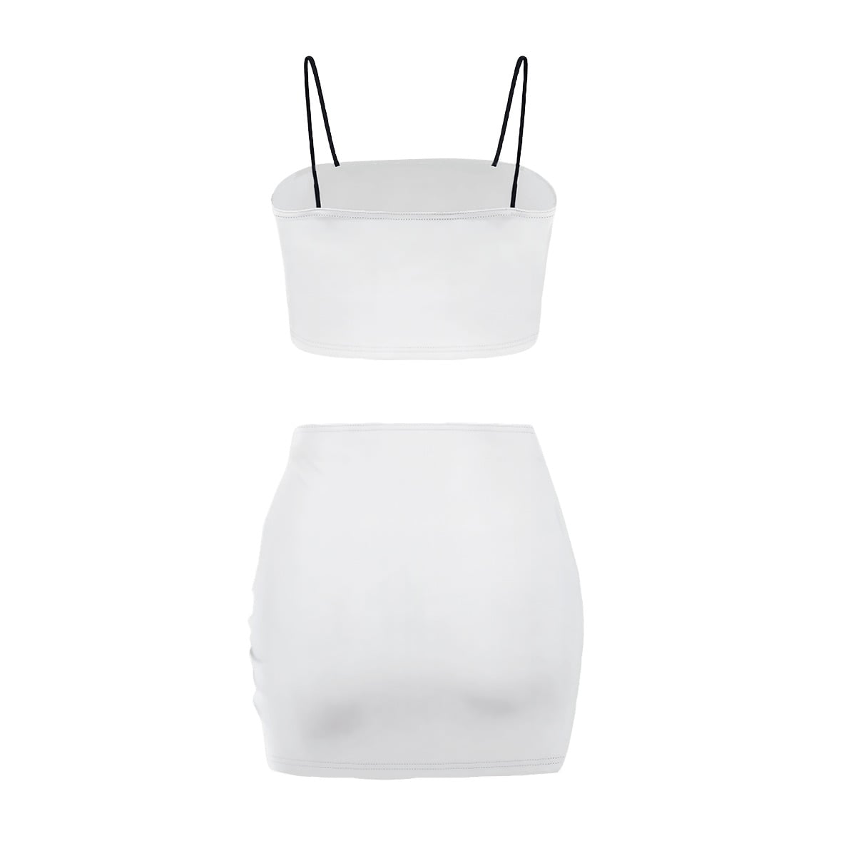 Women's Crop Tank Top & Mini Skirts Sets