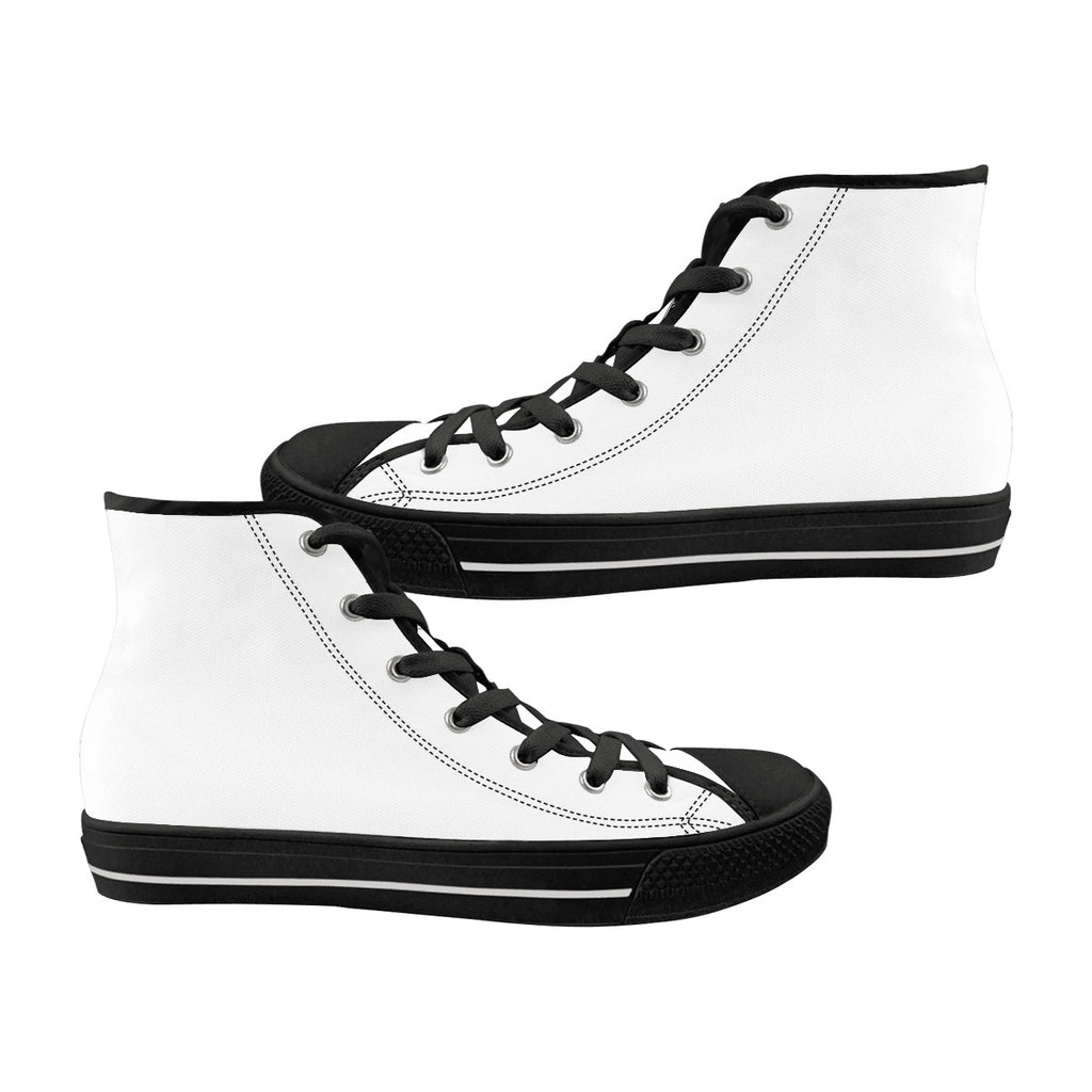 Men's High Top Canvas Shoes (Customized Tongue)