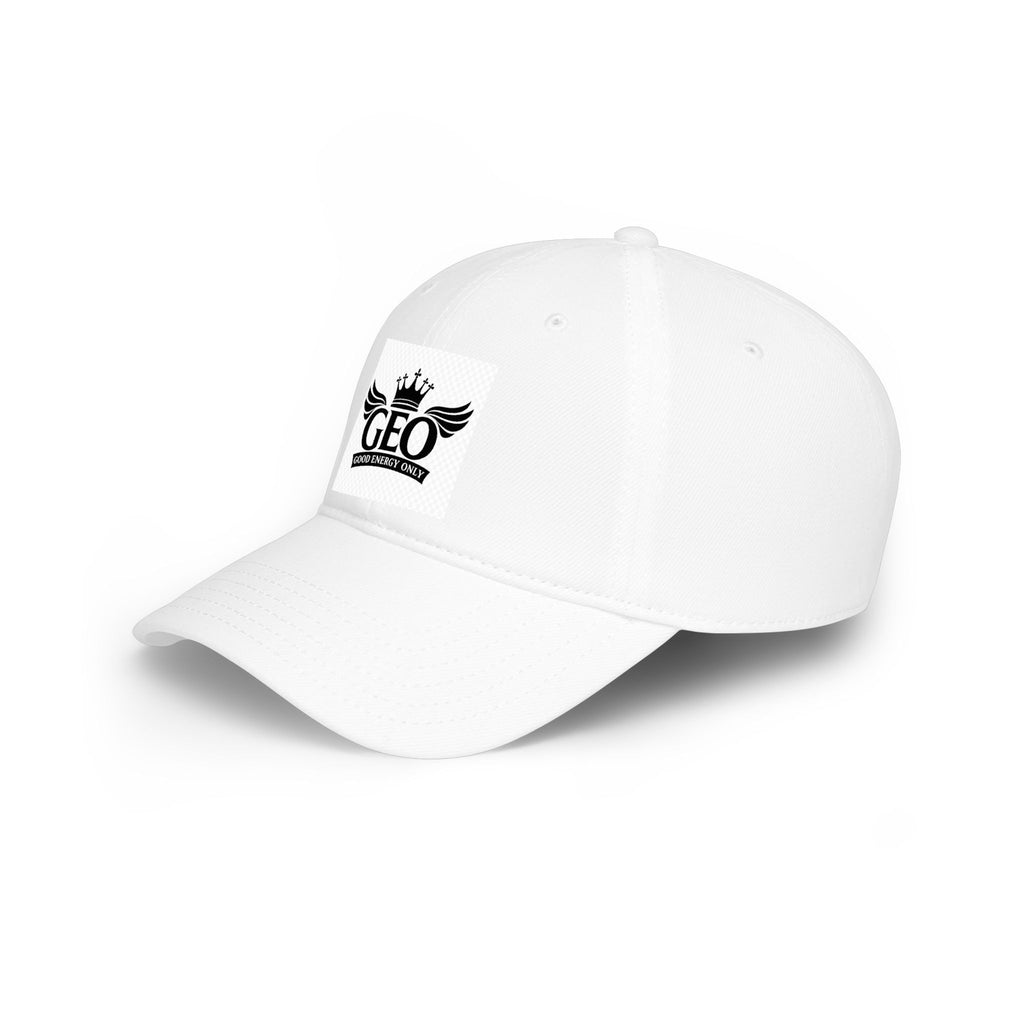 GEO Crown Logo Baseball Cap - Embroidered Winged Crest Hat