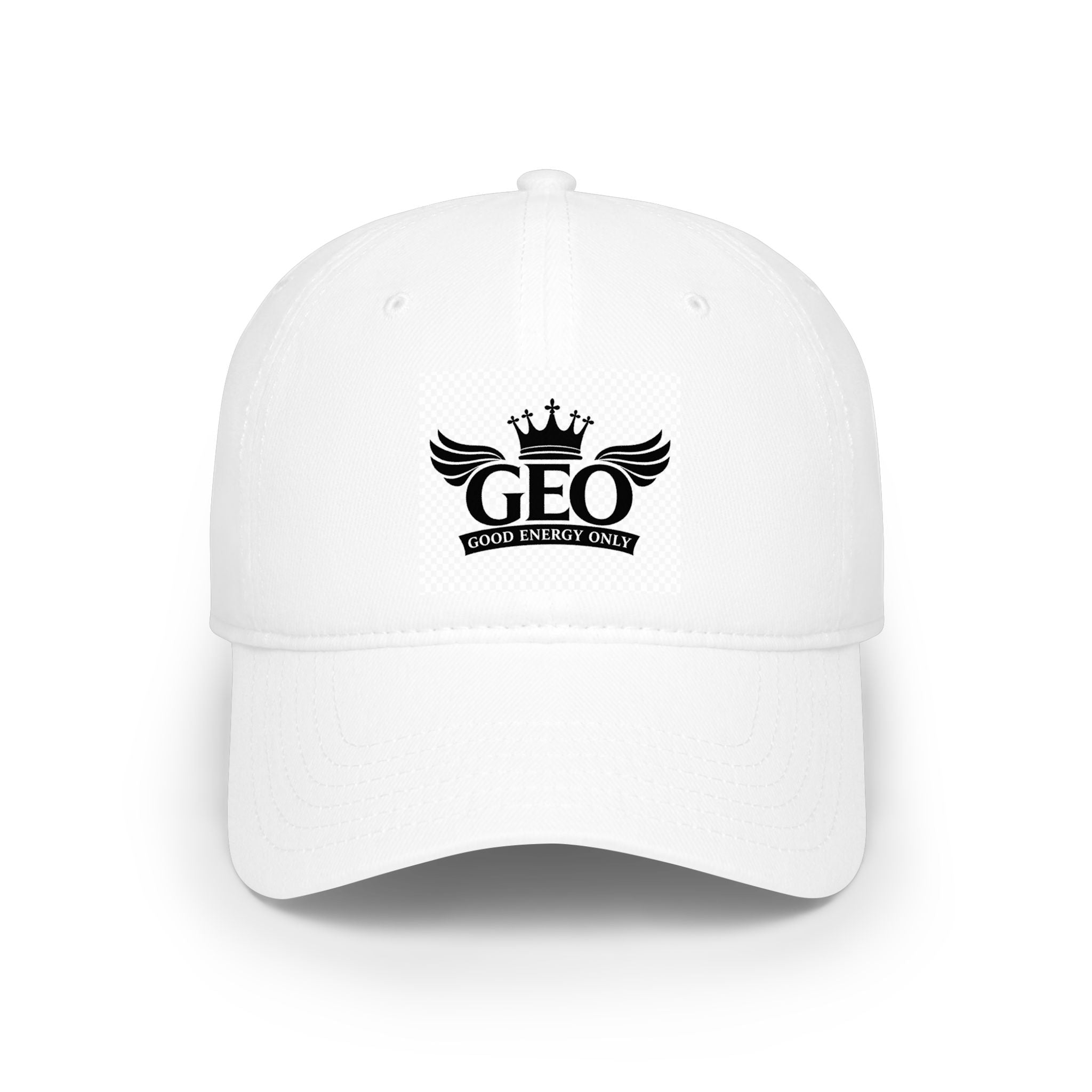 GEO Crown Logo Baseball Cap - Embroidered Winged Crest Hat