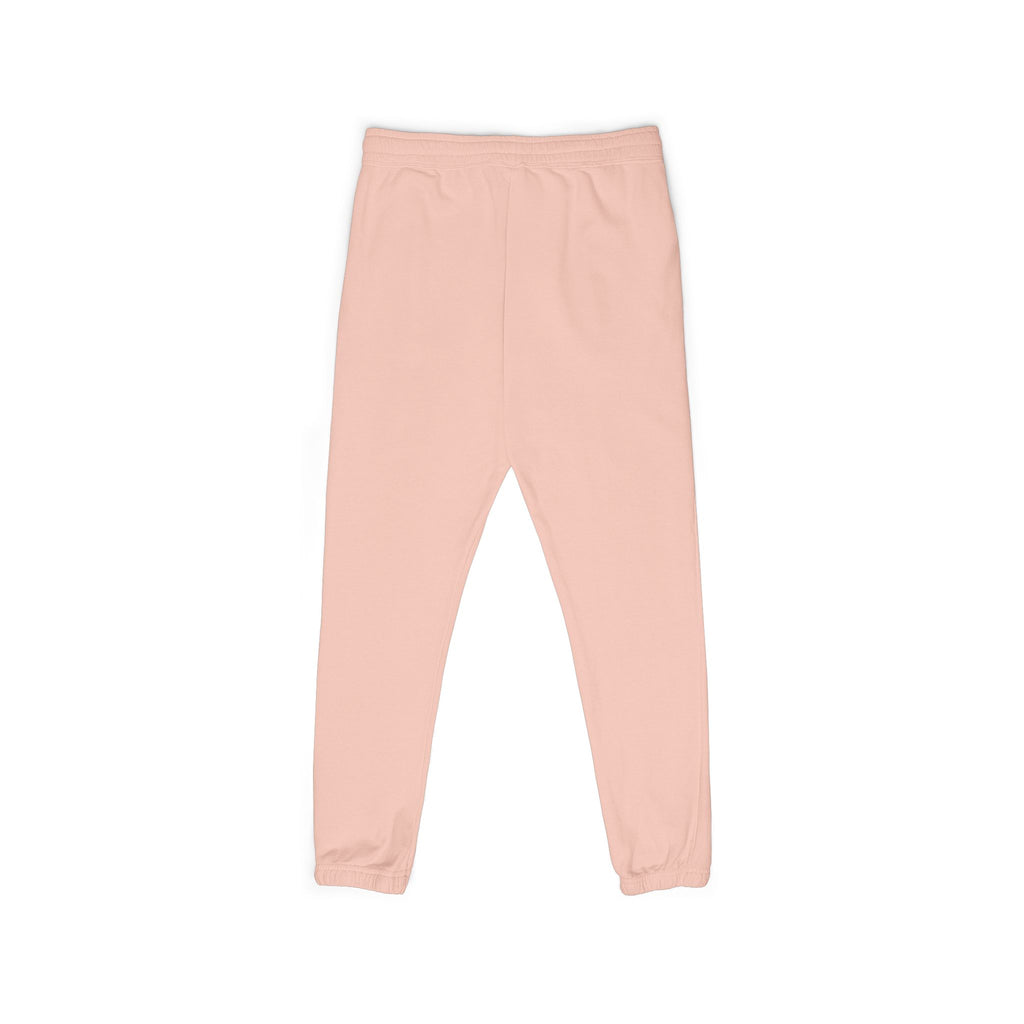 Embroidered Minimalist Rhino Sweatpants — Garment-Dyed Fleece Joggers