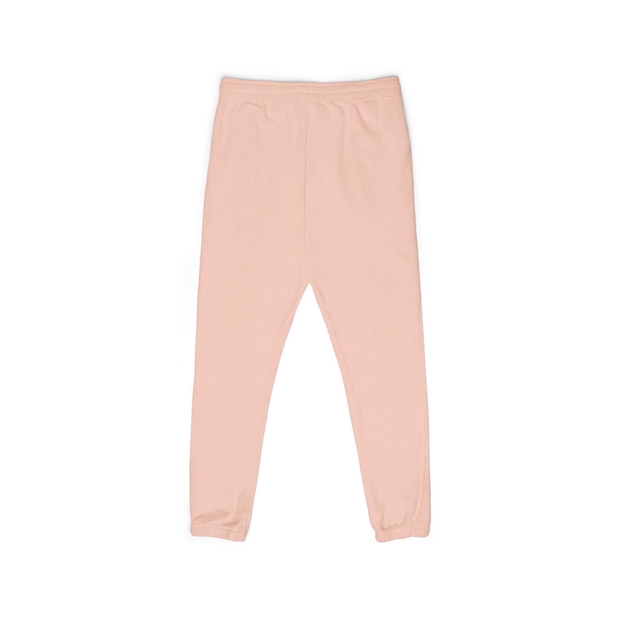 Embroidered Minimalist Rhino Sweatpants — Garment-Dyed Fleece Joggers