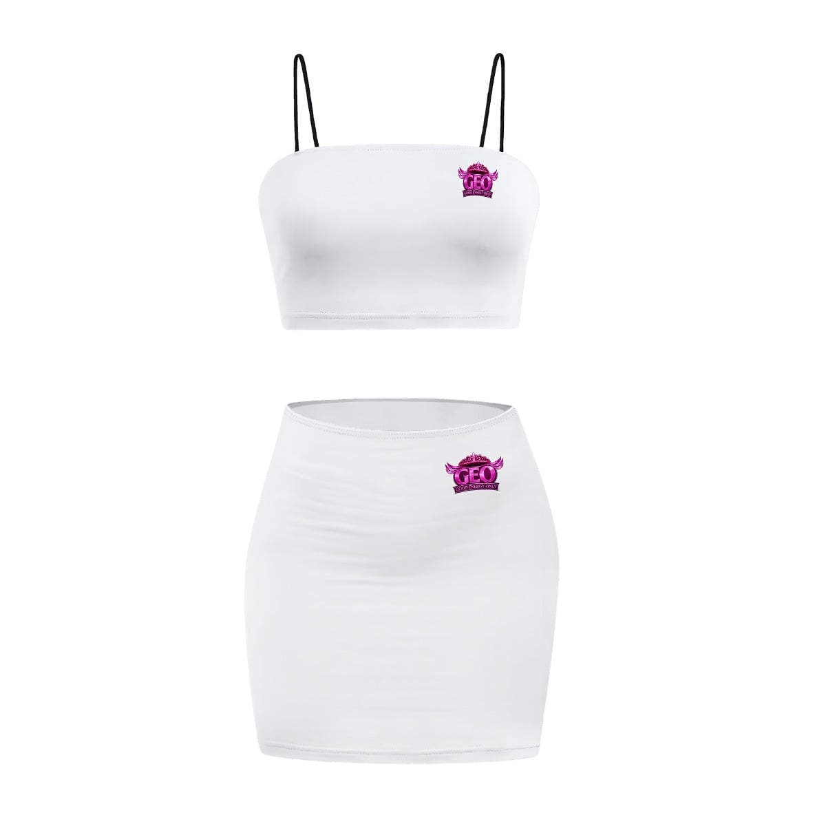 Women's Crop Tank Top & Mini Skirts Sets