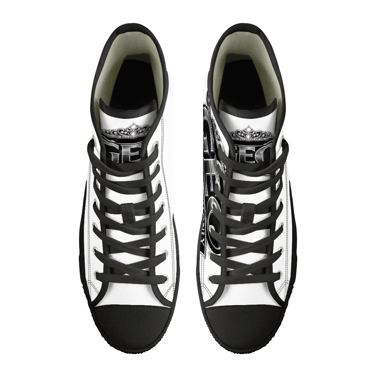 Men's High Top Canvas Shoes (Customized Tongue)