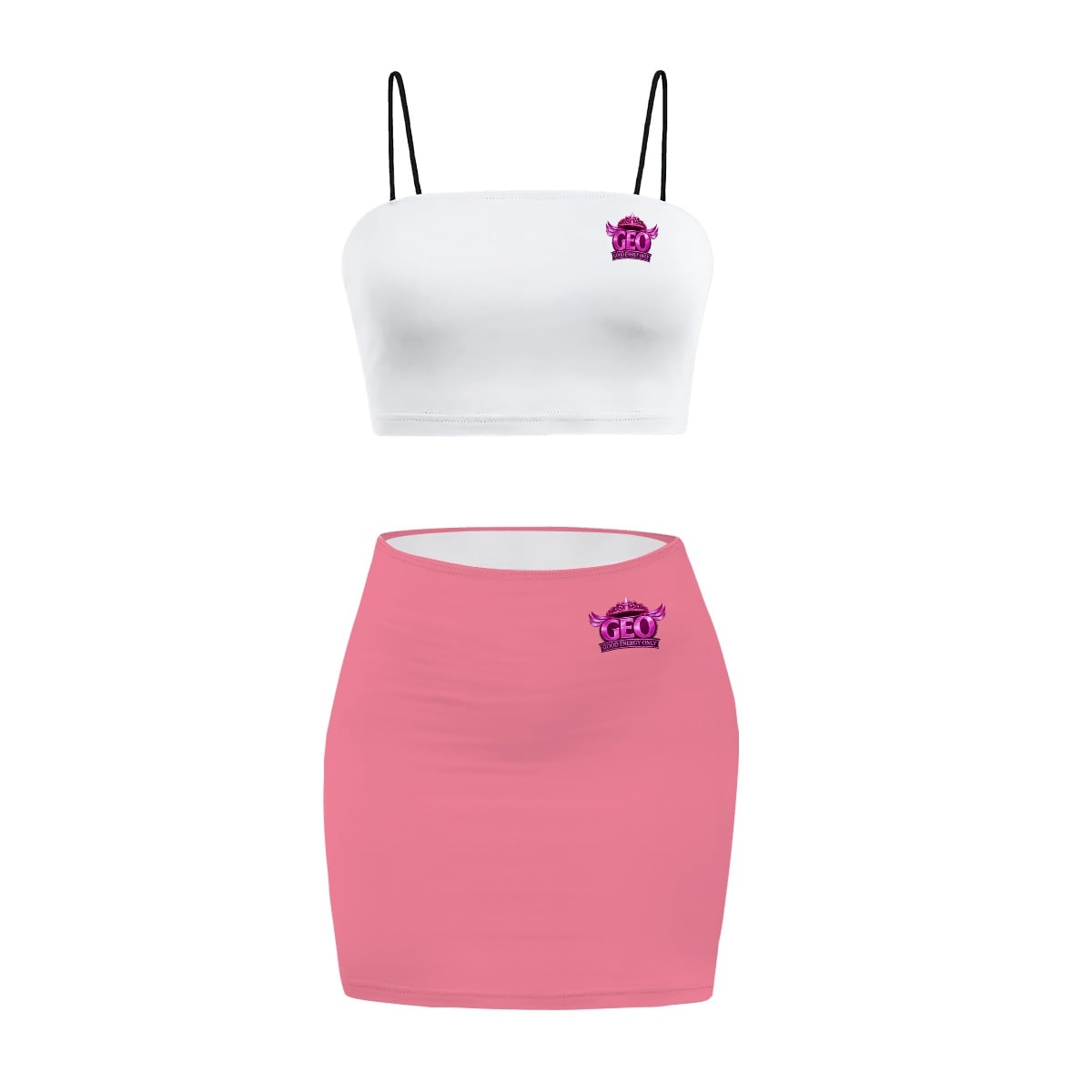 Women's Crop Tank Top & Mini Skirts Sets