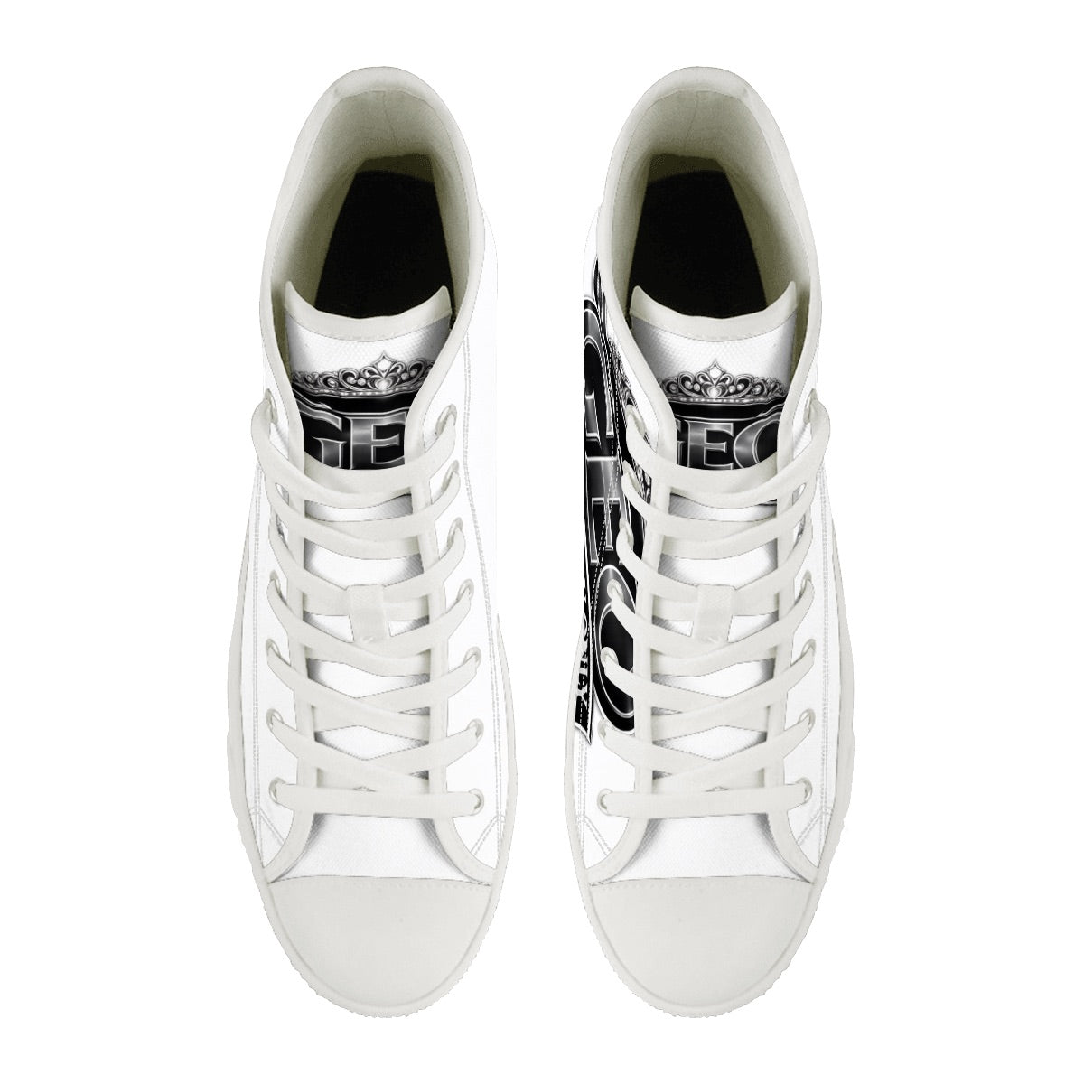 Men's High Top Canvas Shoes (Customized Tongue)
