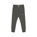 Embroidered Minimalist Rhino Sweatpants — Garment-Dyed Fleece Joggers
