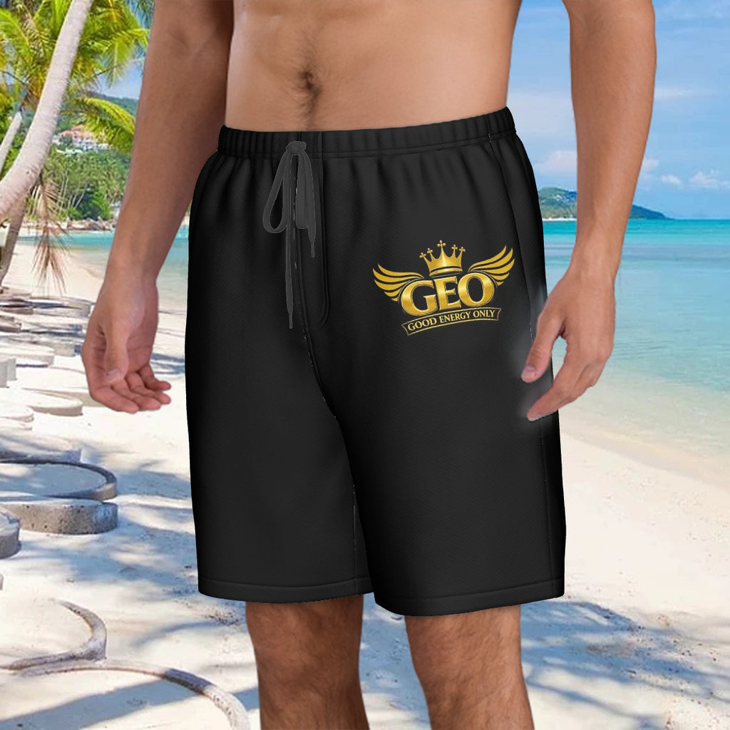 GEO Men's Beach Shorts | Men's Summer Beach Shorts | Quick Dry Swim Shorts | Casual Vacation Shorts| GEO Men's Beachwear | Lightweight Beach Shorts | Stylish Men’s Swimwear | Tropical Holiday Shorts

