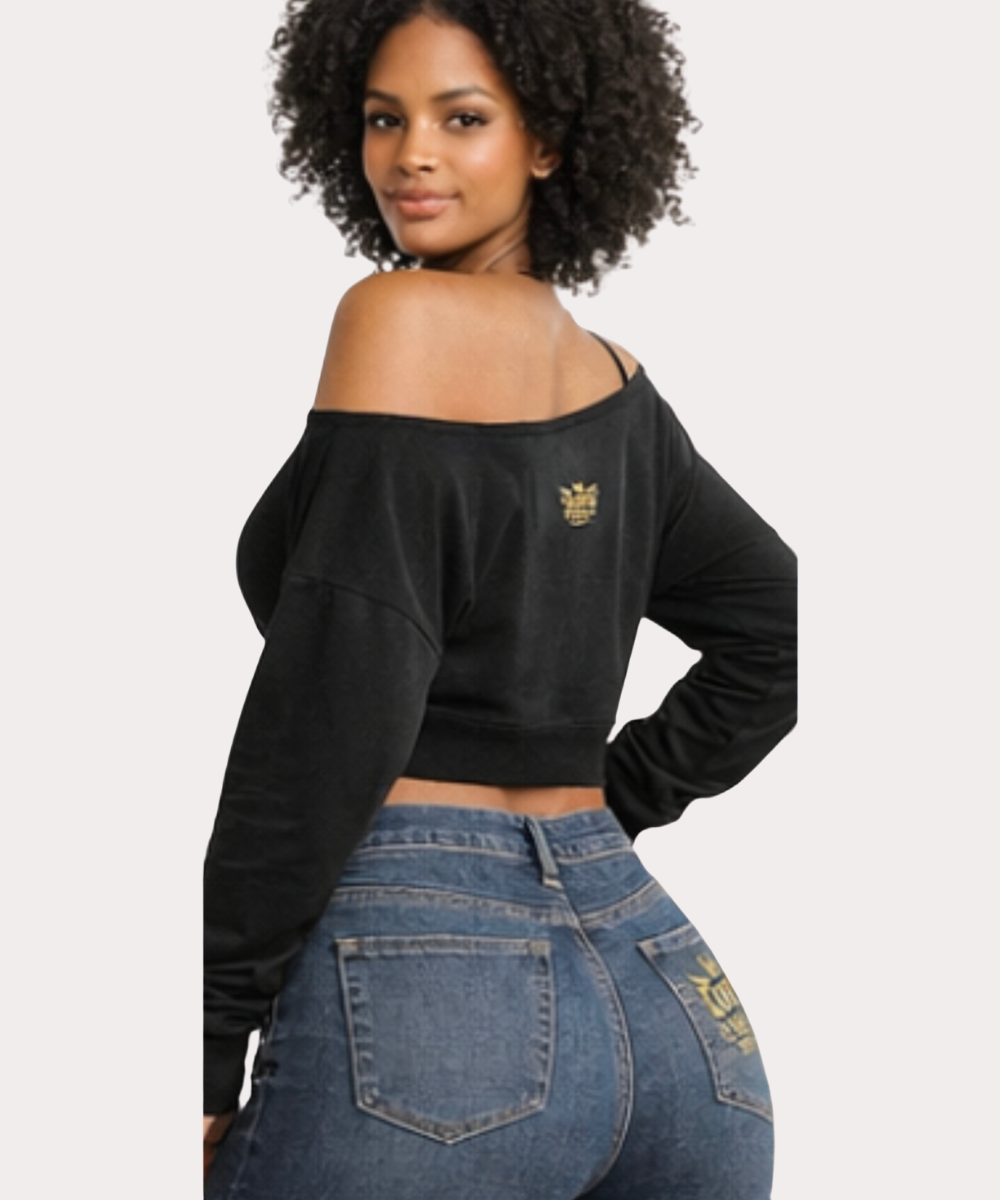 Women's off shoulder top.