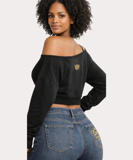 Women's off shoulder top.