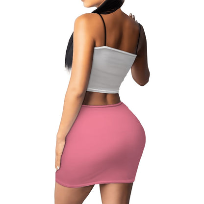 Women's Crop Tank Top & Mini Skirts Sets