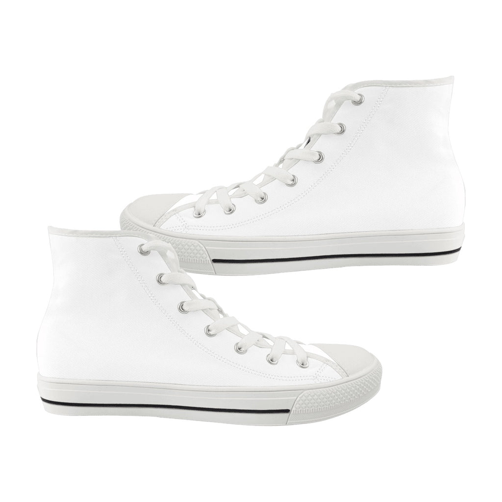 Men's High Top Canvas Shoes (Customized Tongue)