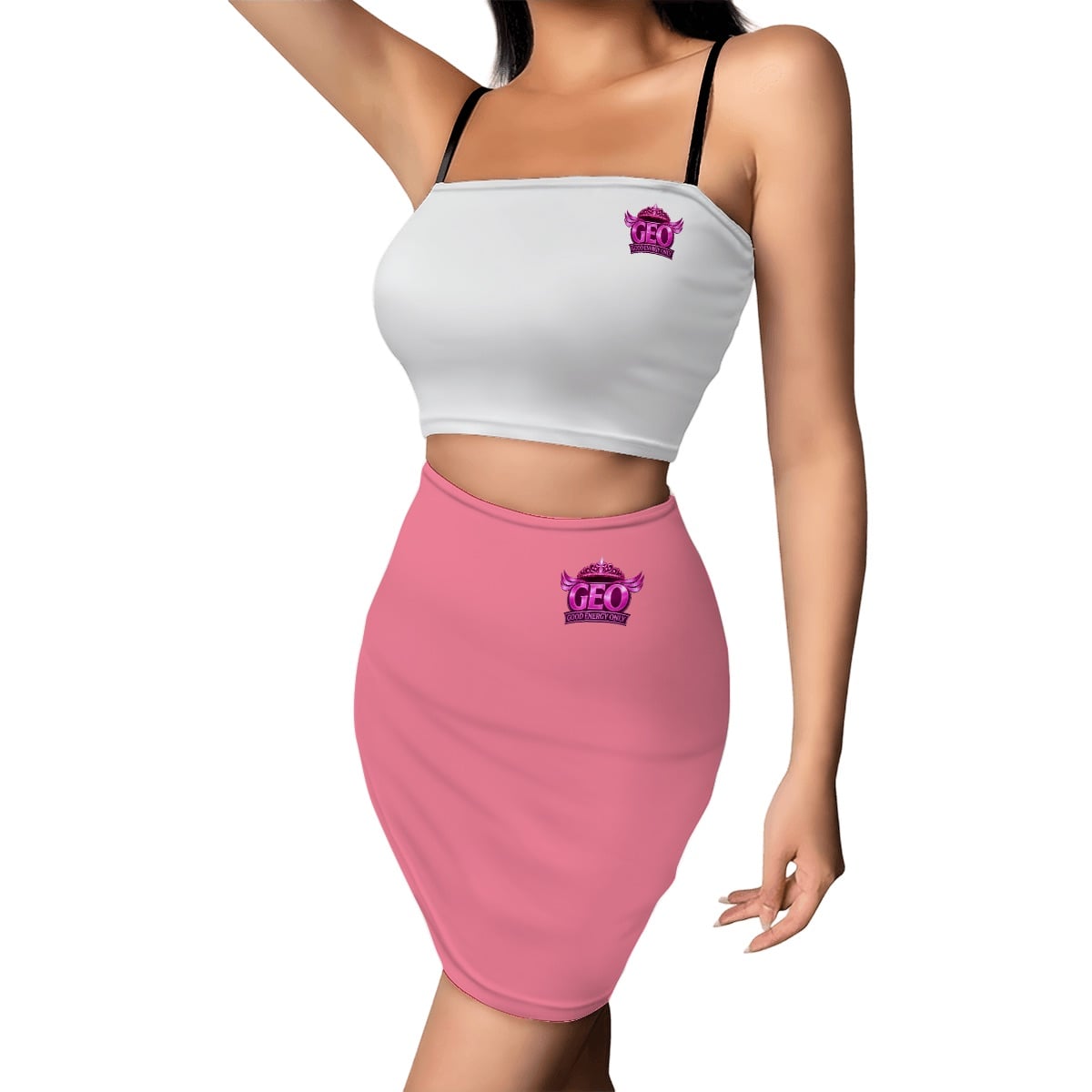 Women's Crop Tank Top & Mini Skirts Sets