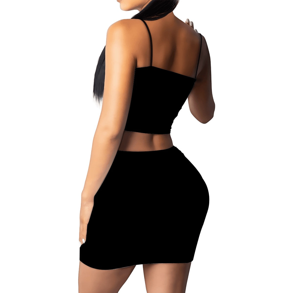 Women's Crop Tank Top & Mini Skirts Sets